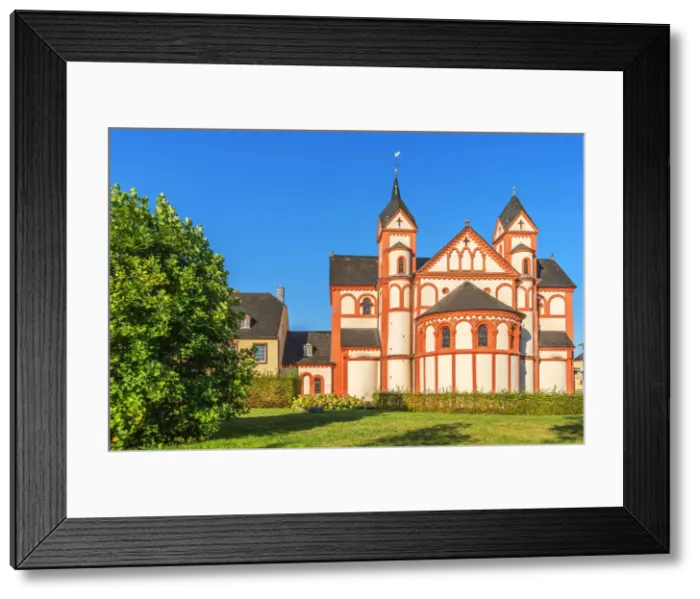 Framed Print : Roman basilica St. Peter, Merzig, Saarland, Germany