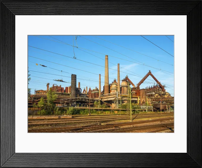 Framed Print : Vaolklingen ironworks, UNESCO World Heritage, Vaolklingen, Saarland, Germany Framed Print : Vaolklingen ironworks, UNESCO World Heritage, Vaolklingen, Saarland, Germany