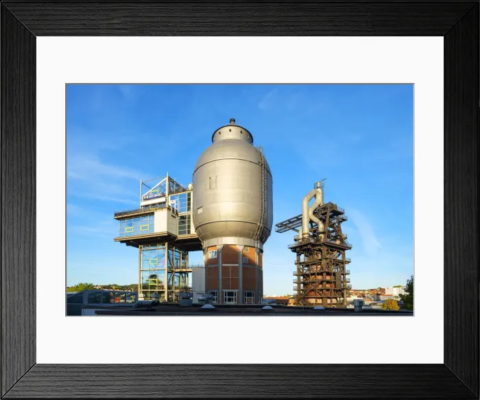 Framed Print : Industrial memorial and cultural center of the old ironworks at Neunkirchen, Saarland Framed Print : Industrial memorial and cultural center of the old ironworks at Neunkirchen, Saarland