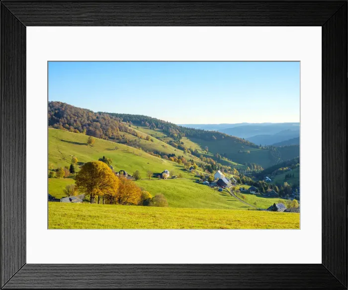 Framed Print : Village of Hofsgrund, Oberried, Baden-WAorttemberg, Germany Framed Print : Village of Hofsgrund, Oberried, Baden-WAorttemberg, Germany