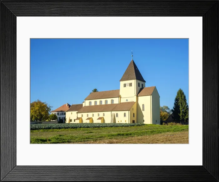 Framed Print : Church of St. Georg in Reichenau-Oberzell, Reichenau, Baden-WAorttemberg, Germany Framed Print : Church of St. Georg in Reichenau-Oberzell, Reichenau, Baden-WAorttemberg, Germany