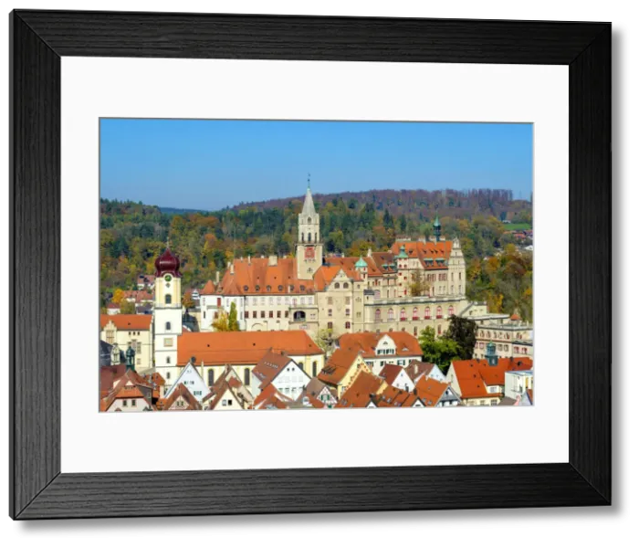 Framed Print : Sigmaringen castle in autumn, Reutlingen, Baden-WAorttemberg, Germany Framed Print : Sigmaringen castle in autumn, Reutlingen, Baden-WAorttemberg, Germany
