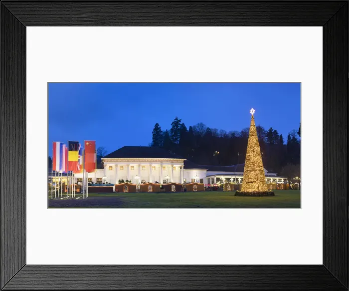Framed Print : Kurhaus and Christmas Market at dusk, Baden-Baden, Baden-WAorttemberg, Germany Framed Print : Kurhaus and Christmas Market at dusk, Baden-Baden, Baden-WAorttemberg, Germany