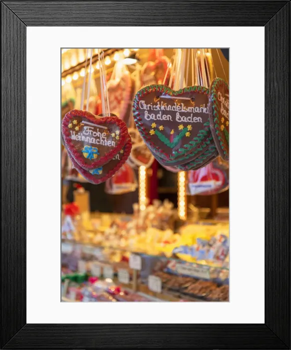 Framed Print : Cookies at Christmas Market, Baden-Baden, Baden-WAorttemberg, Germany