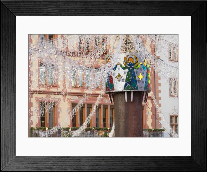 Framed Print : Christmas Market, Mainz, Rhineland-Palatinate, Germany