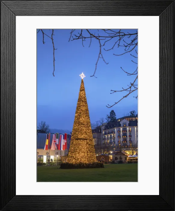 Framed Print : Christmas Market at dusk, Baden-Baden, Baden-Württemberg, Germany Framed Print : Christmas Market at dusk, Baden-Baden, Baden-Württemberg, Germany