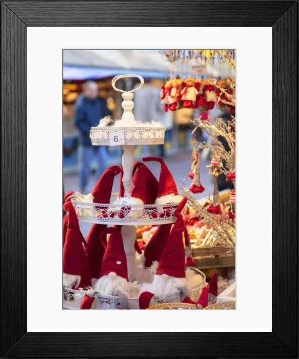 Framed Print : Christmas decorations stall at Christmas Market, Wiesbaden, Hesse, Germany Framed Print : Christmas decorations stall at Christmas Market, Wiesbaden, Hesse, Germany