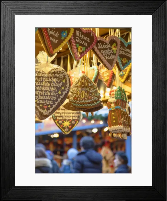 Framed Print : Frankfurt Christmas Market, Frankfurt am Main, Hesse, Germany