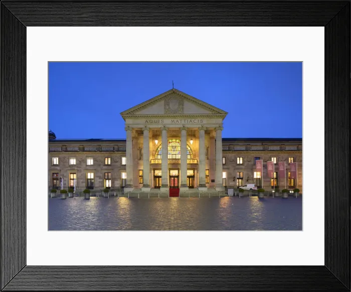 Framed Print : Kurhaus at dawn, Wiesbaden, Hesse, Germany Framed Print : Kurhaus at dawn, Wiesbaden, Hesse, Germany
