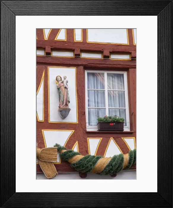 Framed Print : Half-timbered building, Mainz, Rhineland-Palatinate, Germany Framed Print : Half-timbered building, Mainz, Rhineland-Palatinate, Germany