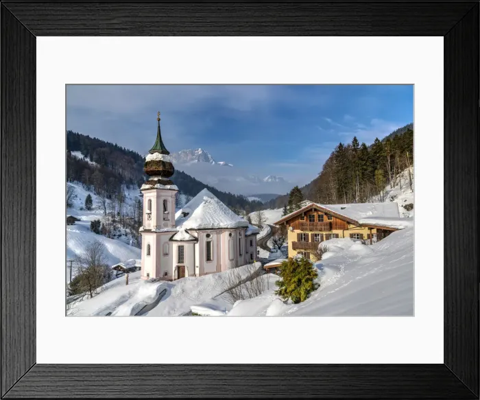 Framed Print : Maria Gern church, Berchtesgaden, Bavaria, Germany