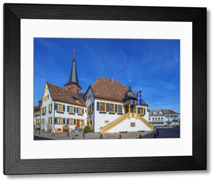 Framed Print : Historical city hall of Deidesheim, Rhineland-Palatinate, Germany
