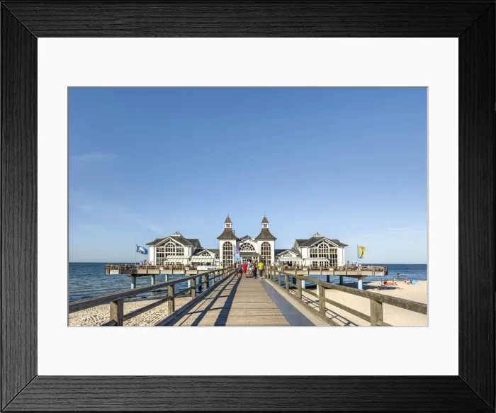 Framed Print : Pier, Sellin, RAogen Island, Mecklenburg-Western Pomerania, Germany Framed Print : Pier, Sellin, RAogen Island, Mecklenburg-Western Pomerania, Germany
