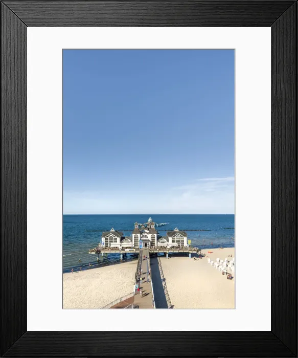 Framed Print : Pier, Sellin, RAogen Island, Mecklenburg-Western Pomerania, Germany Framed Print : Pier, Sellin, RAogen Island, Mecklenburg-Western Pomerania, Germany