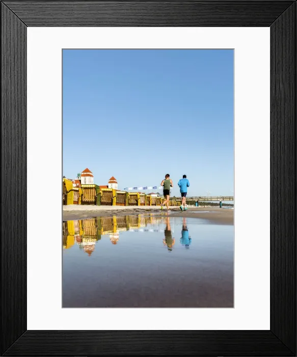 Framed Print : Beach baskets and Kurhaus, Binz, RAogen Island, Mecklenburg-Western Pomerania, Germany Framed Print : Beach baskets and Kurhaus, Binz, RAogen Island, Mecklenburg-Western Pomerania, Germany