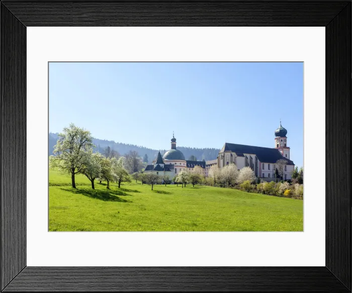Framed Print : Benedictine Monastery of Saint Trudpert (Kloster Sankt Trudpert) in early Spring Framed Print : Benedictine Monastery of Saint Trudpert (Kloster Sankt Trudpert) in early Spring