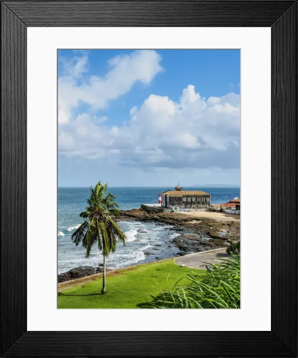 Framed Print : View towards the Nossa Senhora de Monte Serrat Church and Monastery, Salvador, State Framed Print : View towards the Nossa Senhora de Monte Serrat Church and Monastery, Salvador, State