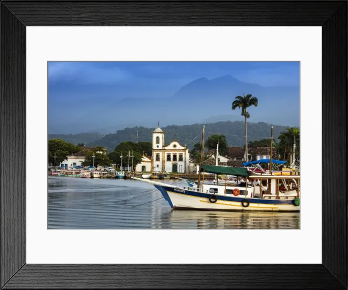 Framed Print : Brazil, Green Coast (Costa Verde), historic Portuguese colonial centre of Paraty town Framed Print : Brazil, Green Coast (Costa Verde), historic Portuguese colonial centre of Paraty town