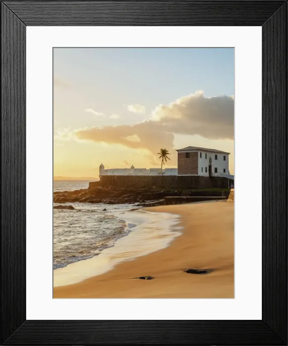 Framed Print : Santa Maria Fort at sunset, Salvador, State of Bahia, Brazil Framed Print : Santa Maria Fort at sunset, Salvador, State of Bahia, Brazil