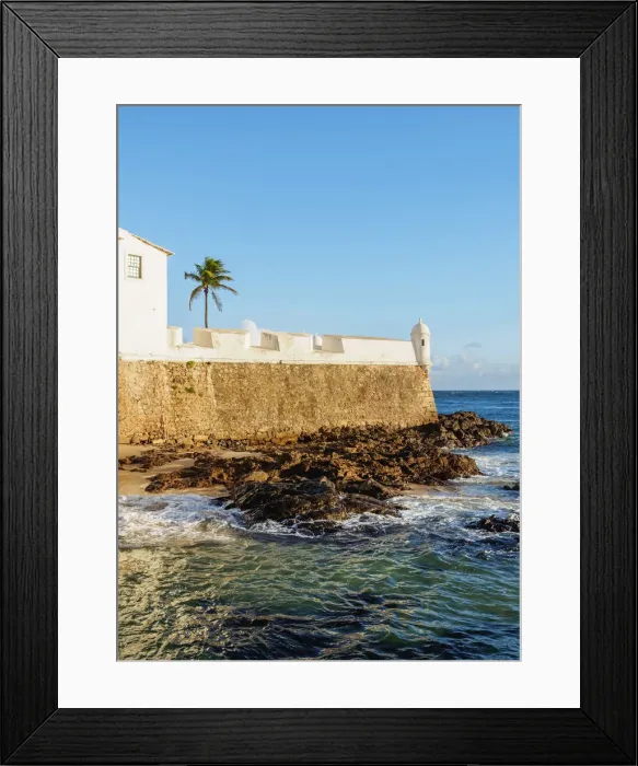Framed Print : Santa Maria Fort, Salvador, State of Bahia, Brazil Framed Print : Santa Maria Fort, Salvador, State of Bahia, Brazil