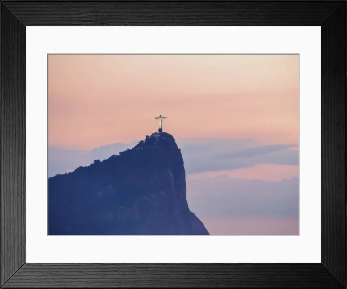 Framed Print : Christ the Redeemer and Corcovado Mountain at sunrise, Rio de Janeiro, Brazil Framed Print : Christ the Redeemer and Corcovado Mountain at sunrise, Rio de Janeiro, Brazil