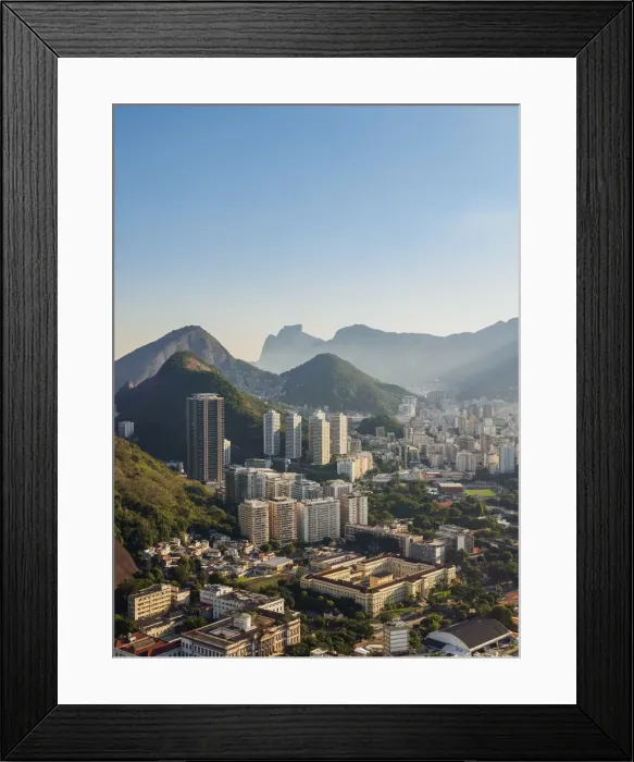 Framed Print : Cityscape seen from Morro da Urca, Rio de Janeiro, Brazil