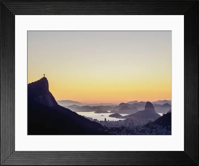 Framed Print : Cityscape from Vista Chinesa at dawn, Rio de Janeiro, Brazil Framed Print : Cityscape from Vista Chinesa at dawn, Rio de Janeiro, Brazil