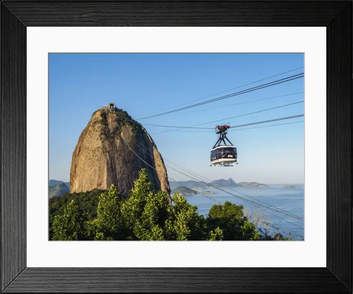 Framed Print : Sugarloaf Mountain Cable Car, Rio de Janeiro, Brazil Framed Print : Sugarloaf Mountain Cable Car, Rio de Janeiro, Brazil