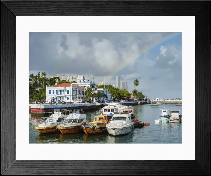 Framed Print : Porto dos Saveiros, Salvador, State of Bahia, Brazil Framed Print : Porto dos Saveiros, Salvador, State of Bahia, Brazil