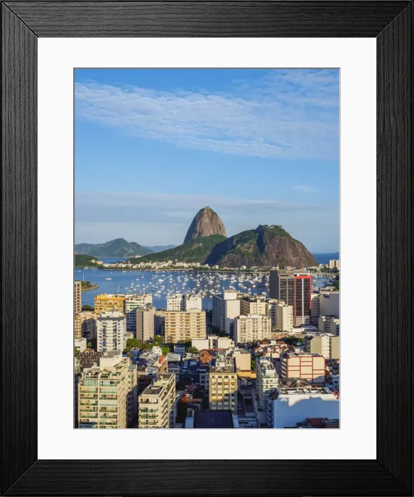 Framed Print : View over Botafogo towards the Sugarloaf Mountain, Rio de Janeiro, Brazil Framed Print : View over Botafogo towards the Sugarloaf Mountain, Rio de Janeiro, Brazil