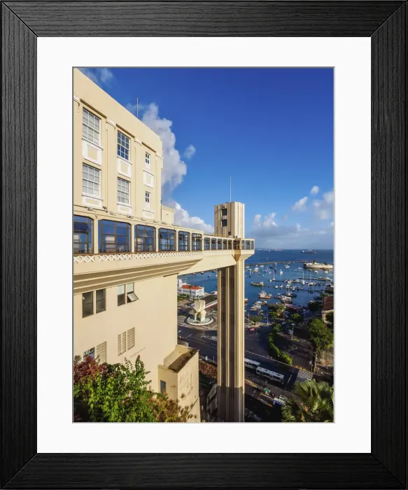 Framed Print : Lacerda Elevator, Salvador, State of Bahia, Brazil Framed Print : Lacerda Elevator, Salvador, State of Bahia, Brazil