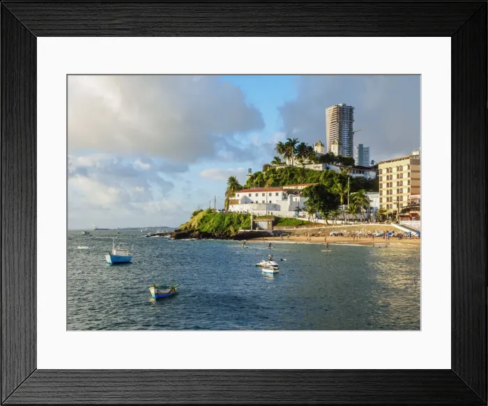 Framed Print : Porto da Barra Beach, Salvador, State of Bahia, Brazil Framed Print : Porto da Barra Beach, Salvador, State of Bahia, Brazil