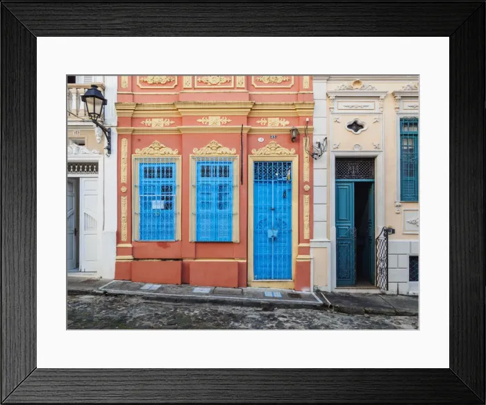 Framed Print : Colourful streets of Carmo, Historic Centre, Salvador, State of Bahia, Brazil Framed Print : Colourful streets of Carmo, Historic Centre, Salvador, State of Bahia, Brazil