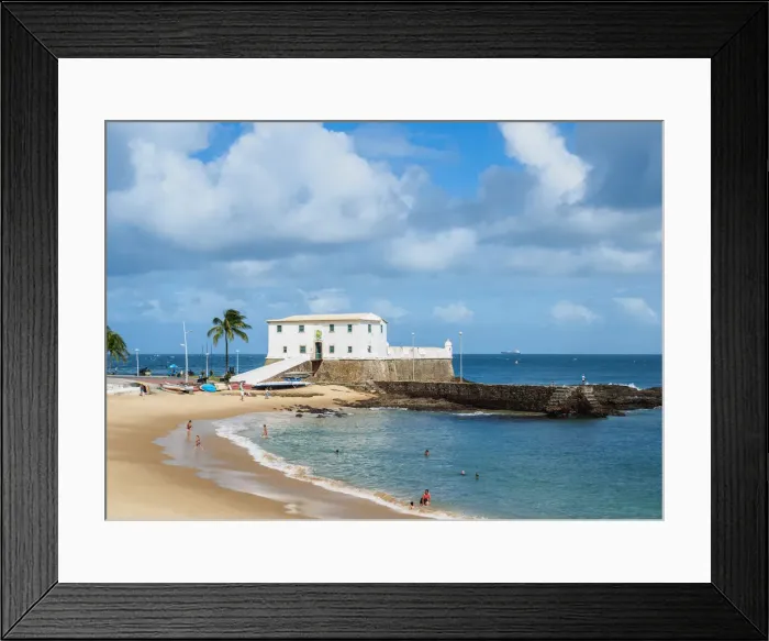 Framed Print : Santa Maria Fort and Porto da Barra Beach, Salvador, State of Bahia, Brazil Framed Print : Santa Maria Fort and Porto da Barra Beach, Salvador, State of Bahia, Brazil