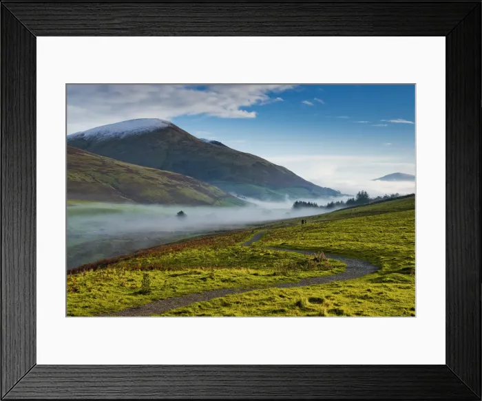 Framed Print : Mist Below Blencathra, Lake District National Park, Cumbria, England Framed Print : Mist Below Blencathra, Lake District National Park, Cumbria, England