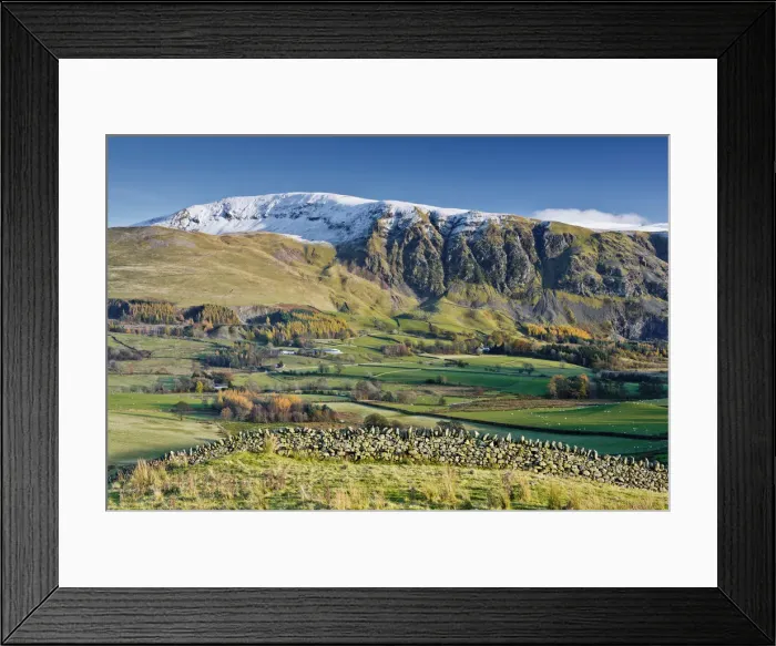 Framed Print : Great Dodd above St. Johns in the Vale, Lake District National Park, Cumbria