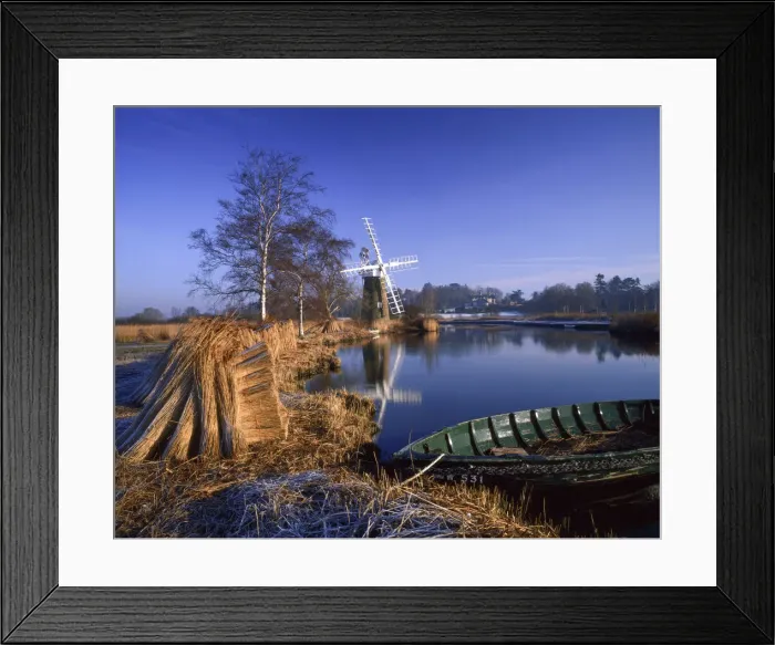Framed Print : Turf Fen Windpump along River Ant, How Hill, Norfolk Broads National Park, Norfolk Framed Print : Turf Fen Windpump along River Ant, How Hill, Norfolk Broads National Park, Norfolk