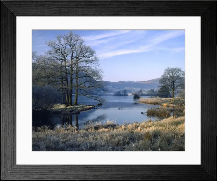 Framed Print : Rydal Water in Winter, Lake District, Cumbria, England Framed Print : Rydal Water in Winter, Lake District, Cumbria, England
