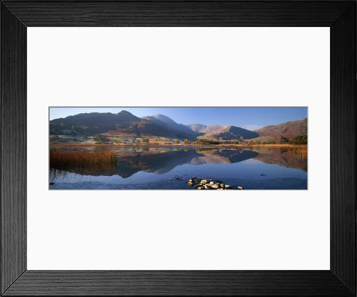 Framed Print : Little Langdale Tarn Reflections, Lake District National Park, Cumbria, England