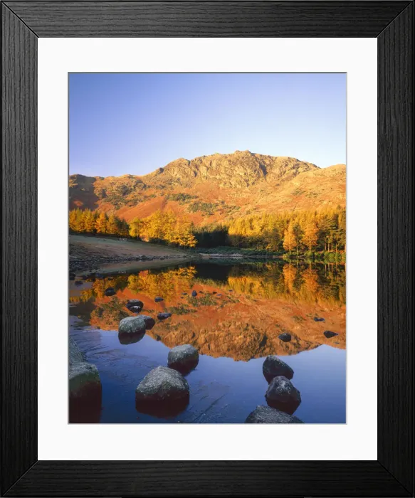 Framed Print : Blea Tarn Reflections, Lake District National Park, Cumbria, England Framed Print : Blea Tarn Reflections, Lake District National Park, Cumbria, England
