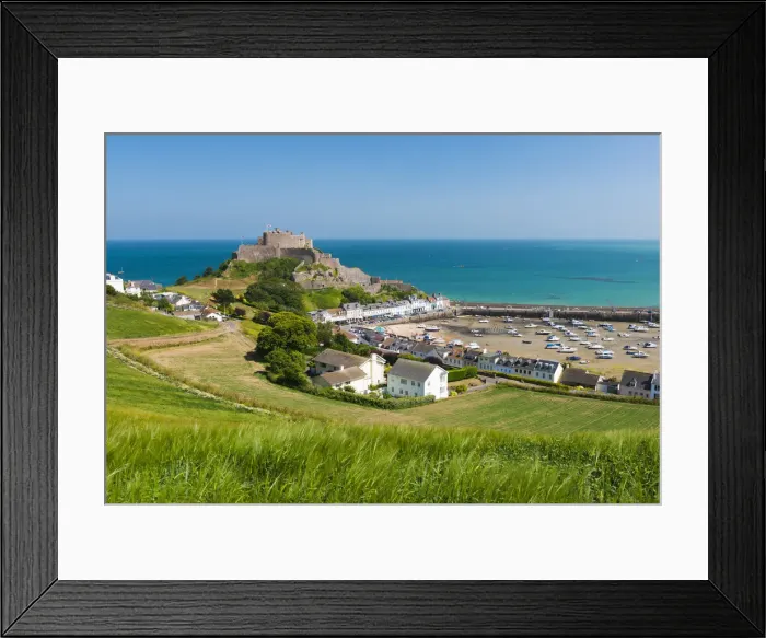 Framed Print : View Over Gorey Castle, Mont Orgueil, Jersey, Channel Islands Framed Print : View Over Gorey Castle, Mont Orgueil, Jersey, Channel Islands