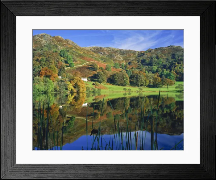 Framed Print : Loughrigg Tarn Reflections, Lake District National Park, Cumbria, England Framed Print : Loughrigg Tarn Reflections, Lake District National Park, Cumbria, England