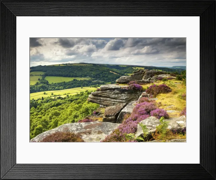 Framed Print : Froggat Edge, Peak District National Park, Derbyshire, England