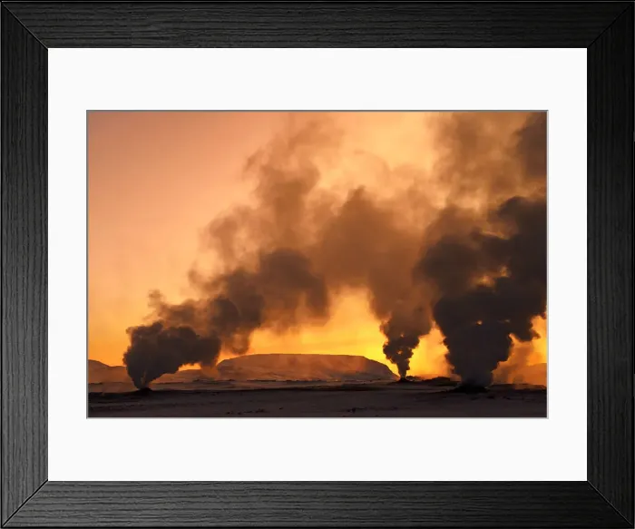 Framed Print : Hot sulphur springs near Reykjavik, Iceland Framed Print : Hot sulphur springs near Reykjavik, Iceland