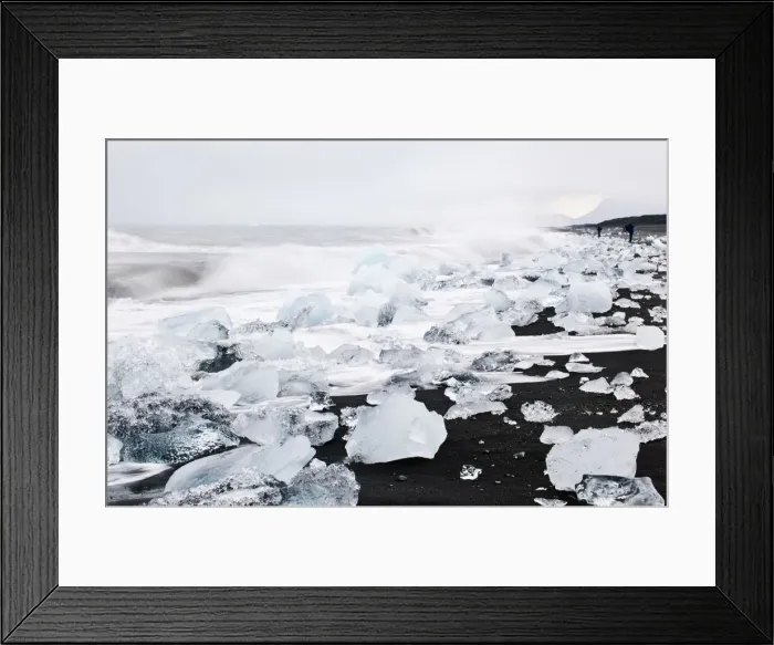 Framed Print : Jokulsa beach, Iceland Framed Print : Jokulsa beach, Iceland