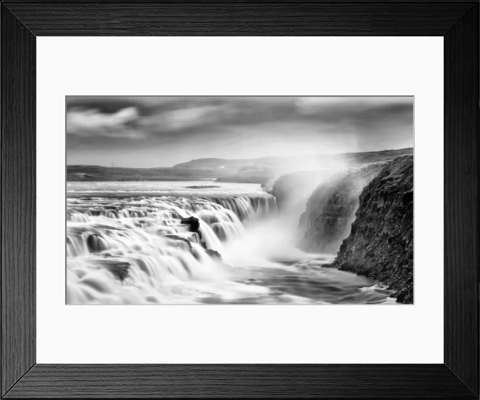 Framed Print : Gullfoss waterfall, Iceland Framed Print : Gullfoss waterfall, Iceland