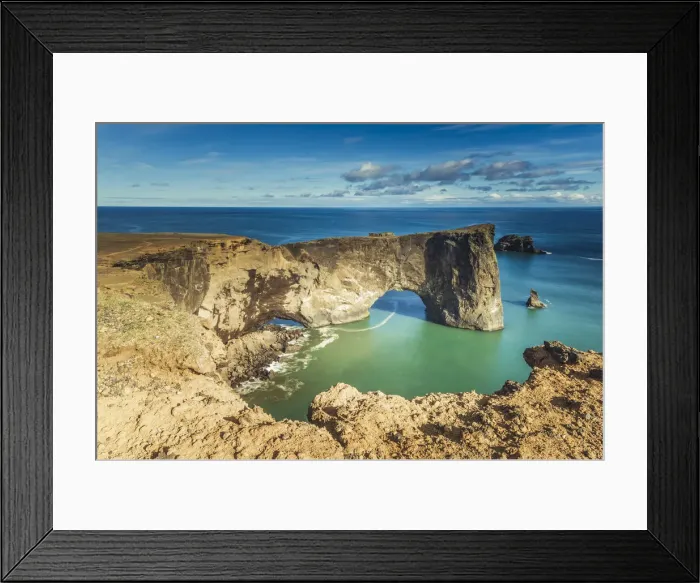 Framed Print : Vik, Southern Iceland. View from the top of Dyrhaolaey Framed Print : Vik, Southern Iceland. View from the top of Dyrhaolaey