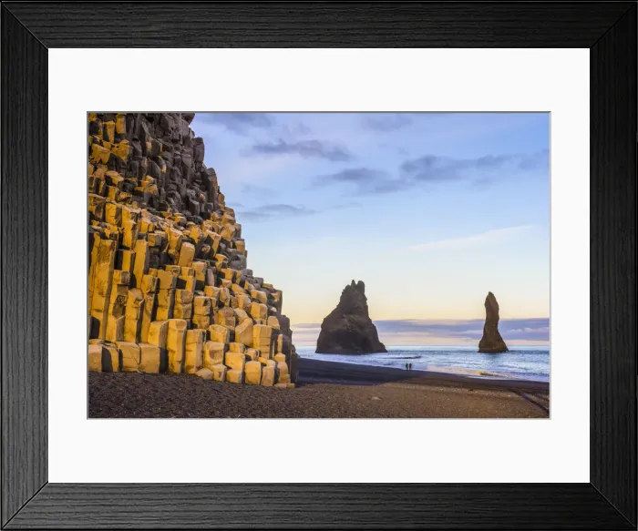 Framed Print : Vik, southern Iceland. Basaltic coast and rock formations in Reynisfjara beach Framed Print : Vik, southern Iceland. Basaltic coast and rock formations in Reynisfjara beach