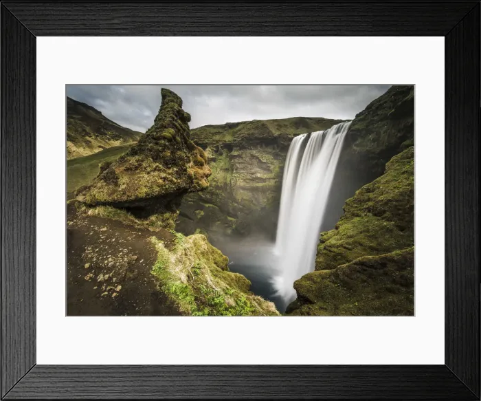 Framed Print : Southern Iceland. Skogafoss waterfall