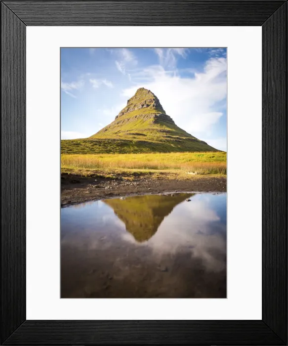 Framed Print : Snaefellsnes peninsula, Iceland. Kirkjufell Mountain reflecting on water Framed Print : Snaefellsnes peninsula, Iceland. Kirkjufell Mountain reflecting on water